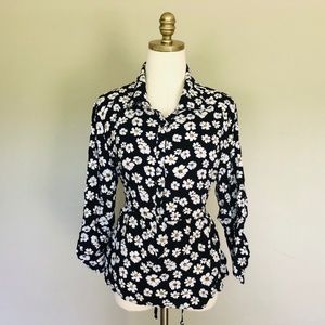 Plus Size XXL NO BOUNDARIES Floral Shirt